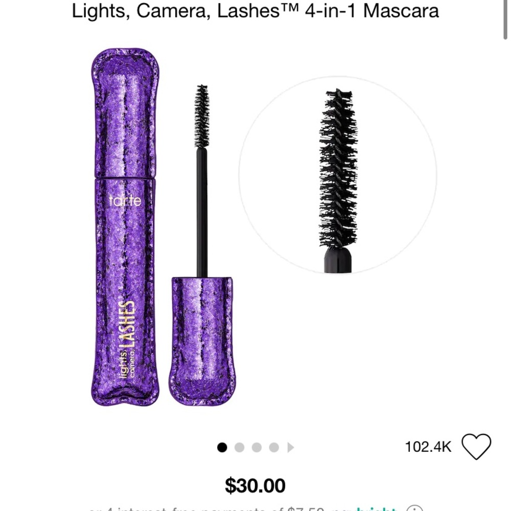 SoldTarte- Lights, camera, action Fullsize mascara